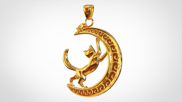 night hunt pendant 3D 模型 .c4d .max .obj .3ds .fbx .stl .blend 