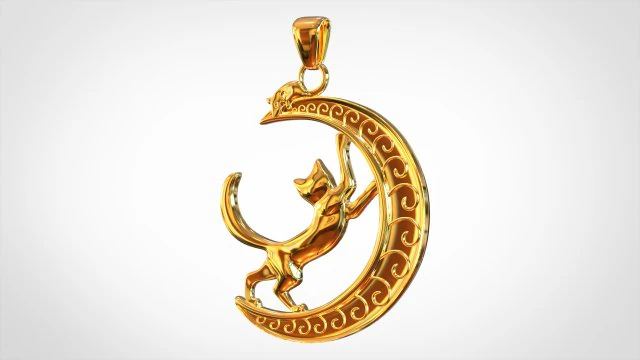 night hunt pendant 3D Model .c4d .max .obj .3ds .fbx .stl .blend 