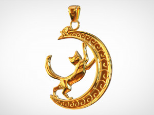 night hunt pendant 3D Model