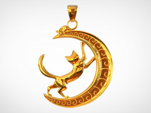 night hunt pendant 3D 模型