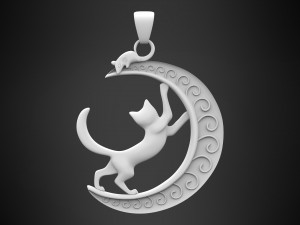 night hunt pendant 3D 模型