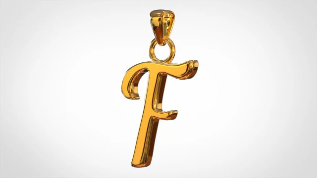 nautilus pompilius font f pendant 3D Model .c4d .max .obj .3ds .fbx .stl .blend 