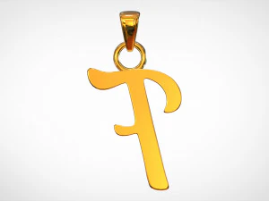 nautilus pompilius font f pendant 3D Model
