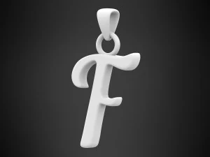 nautilus pompilius font f pendant 3D Model