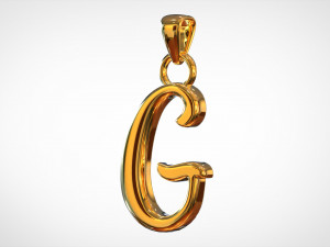 nautilus pompilius font g pendant 3D 모델