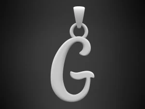nautilus pompilius font g pendant 3D Model