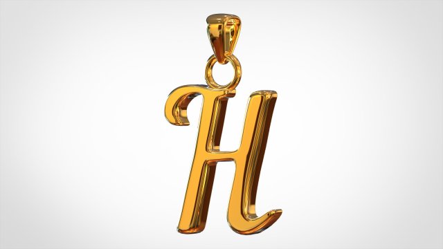 nautilus pompilius font h pendant 3D 모델 .c4d .max .obj .3ds .fbx .stl .blend 