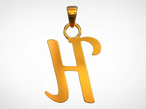 nautilus pompilius font h pendant 3D Model