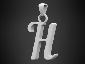 nautilus pompilius font h pendant 3D 모델