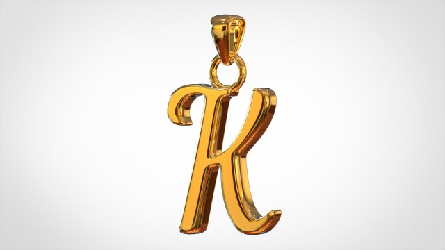 nautilus pompilius font k pendant 3D Model .c4d .max .obj .3ds .fbx .stl .blend 