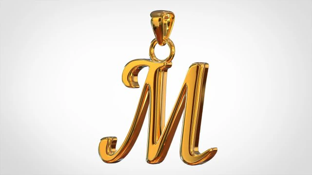 nautilus pompilius font m pendant 3D Model .c4d .max .obj .3ds .fbx .stl .blend 