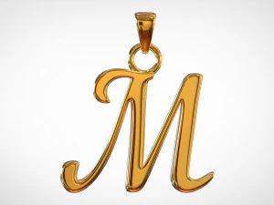 nautilus pompilius font m pendant 3D Model