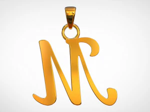 nautilus pompilius font m pendant 3D Model