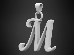 nautilus pompilius font m pendant 3D Model