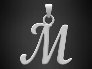 nautilus pompilius font m pendant 3D Model