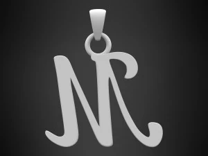 nautilus pompilius font m pendant 3D Model