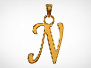 nautilus pompilius font n pendant 3D Model