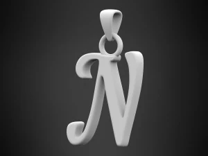 nautilus pompilius font n pendant 3D Model