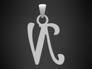 nautilus pompilius font n pendant 3D 模型