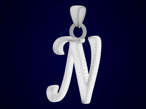 nautilus pompilius font n pendant 3D 模型