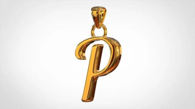 nautilus pompilius font p pendant 3D Model .c4d .max .obj .3ds .fbx .stl .blend 
