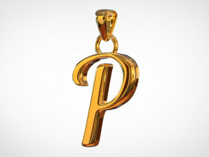 nautilus pompilius font p pendant 3D 모델