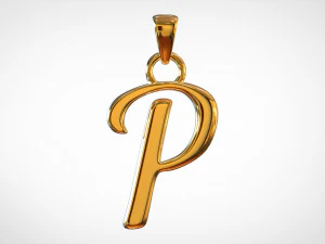 nautilus pompilius font p pendant 3D Model