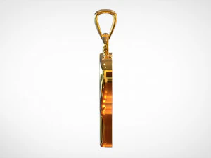 nautilus pompilius font p pendant 3D Model