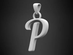 nautilus pompilius font p pendant 3D Model