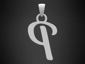 nautilus pompilius font p pendant 3D Model