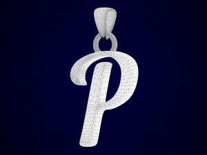 nautilus pompilius font p pendant 3D Model