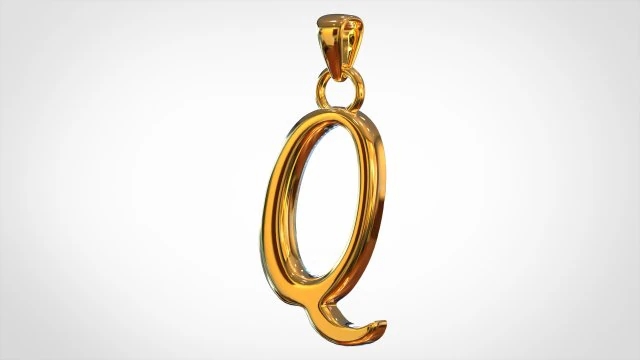 nautilus pompilius font q pendant 3D Model .c4d .max .obj .3ds .fbx .stl .blend 