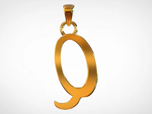 nautilus pompilius font q pendant 3D Model