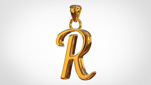 nautilus pompilius font r pendant Model 3D .c4d .max .obj .3ds .fbx .stl .blend 