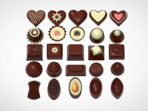 chocolate candies 3D Model
