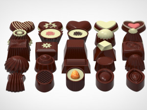 Chocolate Candies 3D 모델
