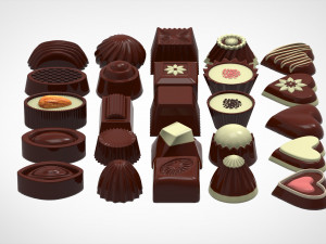 Chocolate Candies 3D 모델