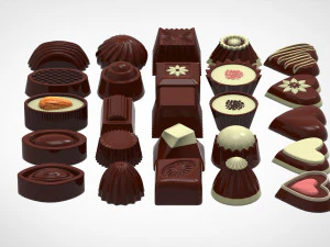Chocolate Candies 3D Model