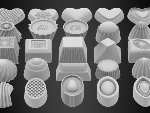 Chocolate Candies 3D 모델