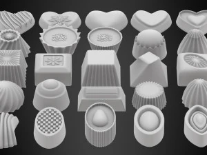 Chocolate Candies 3D Model