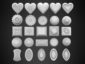 Chocolate Candies 3D 모델