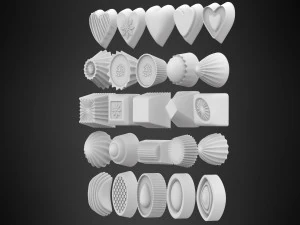 Chocolate Candies 3D Model