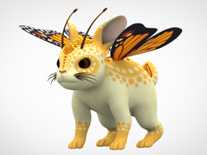 monarch bunnyfly 3Dモデル