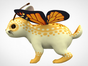monarch bunnyfly Modelo 3D