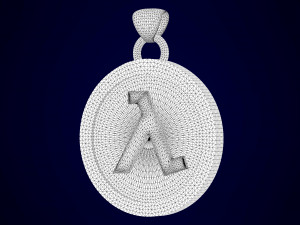 half-life 1 logo pendant 3D Model