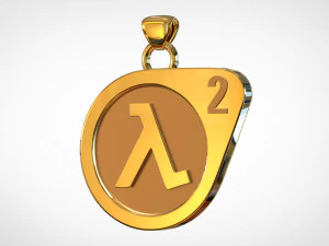 pingente de logotipo half-life 2 Modelo 3D