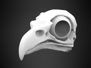 hippogriff skull 3Dモデル