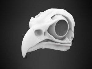 griffin skull Modèle 3D