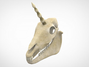 unicorn skull 3D Model