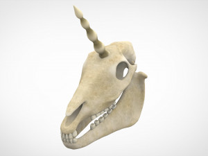 unicorn skull 3D-Modell